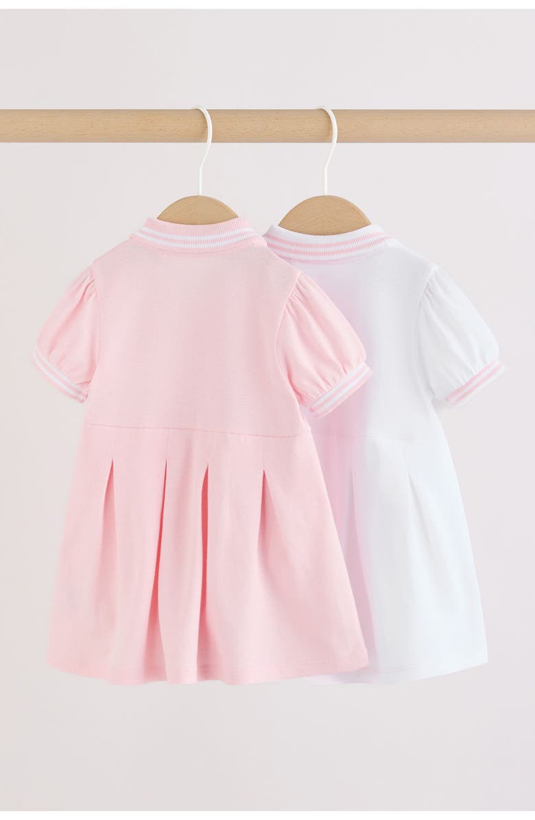 NEXT Kids' Set of 2 Assorted Tennis Dresses, Alternate, color, Pink/ White