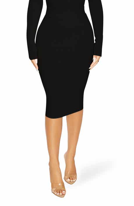 Naked Wardrobe The Get Snatched Midi Skirt