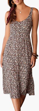 LASCANA Women's Floral Bow Detail Dress