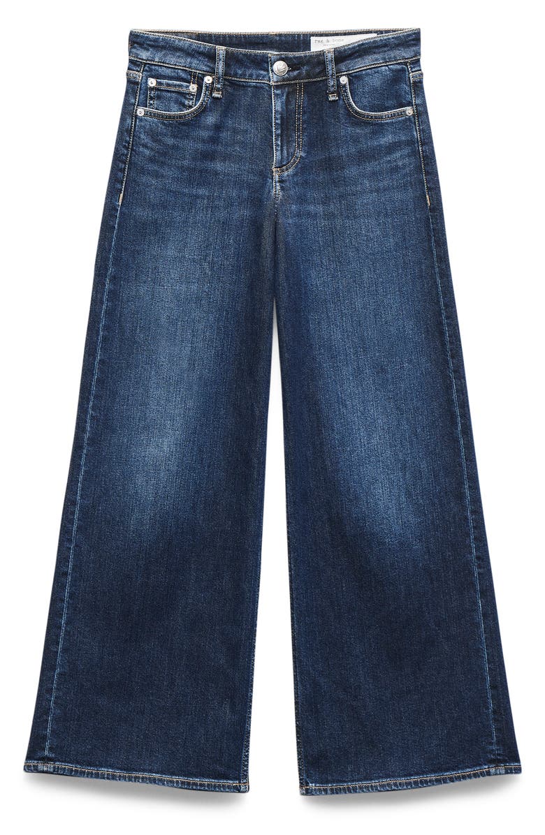 rag & bone Aiden Low Rise Wide Leg Jeans, Alternate, color, Rhinebeck