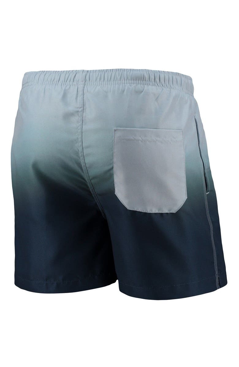 FOCO Men's FOCO Gray/Navy Dallas Cowboys Dip-Dye Swim Shorts, Alternate, color, 