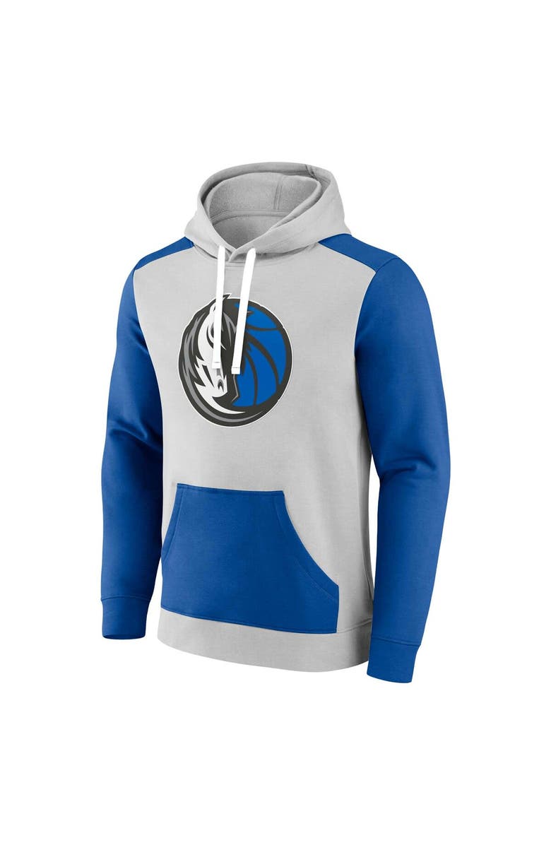 FANATICS Men's Fanatics Branded  Navy/Silver Dallas Mavericks Big & Tall Primary Arctic Pullover Hoodie, Alternate, color, 