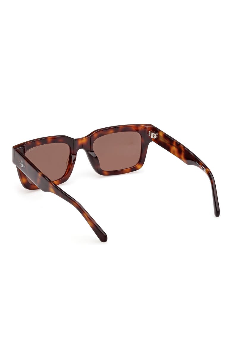 Rectangular Sunglasses, Alternate, color, DARK HAVANA / BROWN