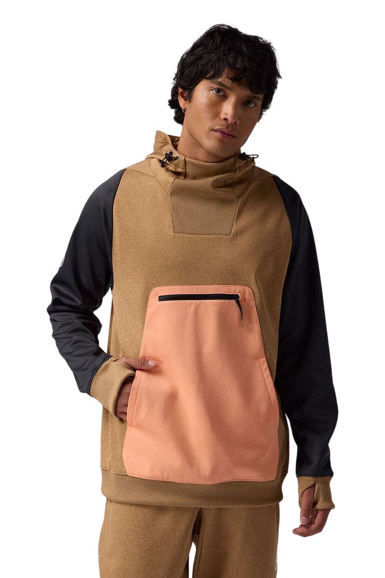 Meltdown Water-Resistant Hoodie - Men's, Main, color, Bistre Heather Combo