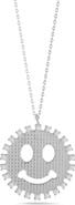 SPHERA MILANO Smiley Face Pendant Necklace