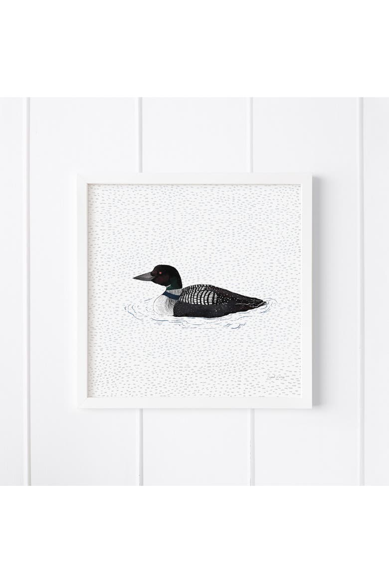 Loon Museum Quality 8" x 8" Art Print, Main, color, Multicolored