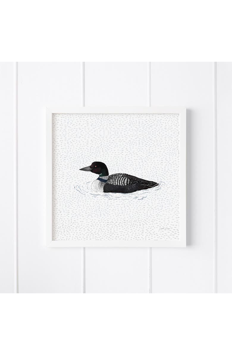 Ramus & Co Loon Museum Quality 8" x 8" Art Print, Main, color, Multicolored
