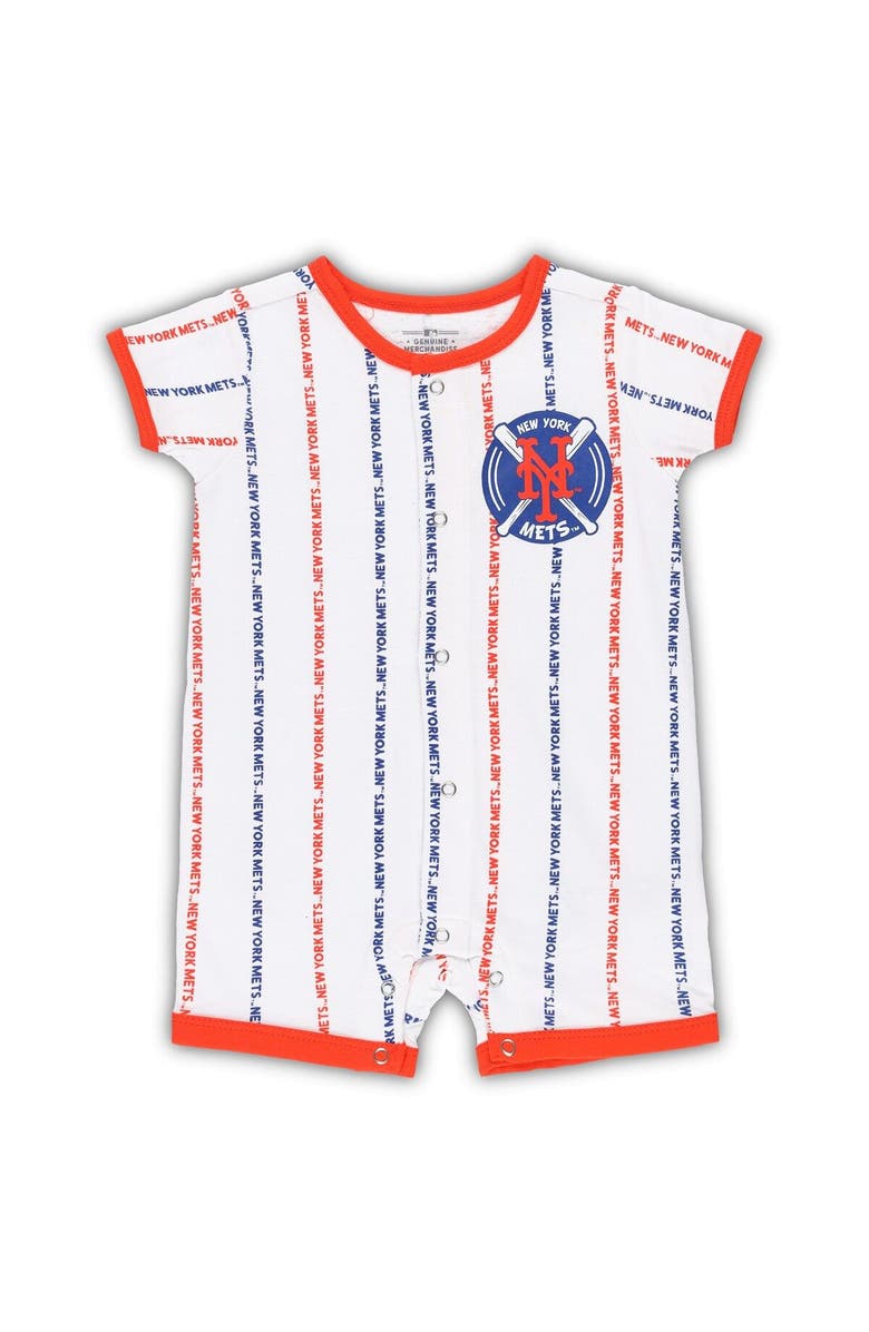 Outerstuff Newborn & Infant White New York Mets Ball Hitter Romper, Main, color, White