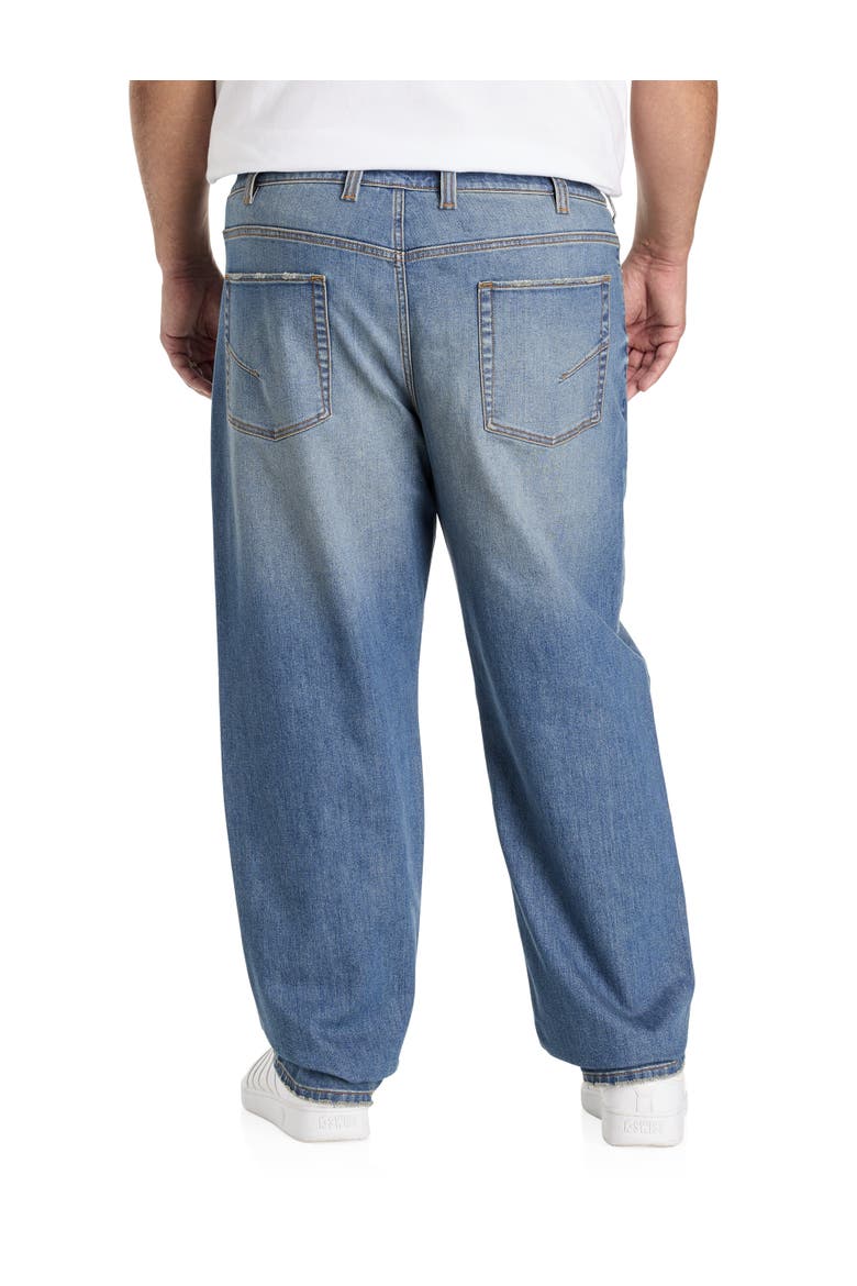 Big & Tall Relaxed-Fit Stretch Jeans, Alternate, color, DIRTY SECRETS