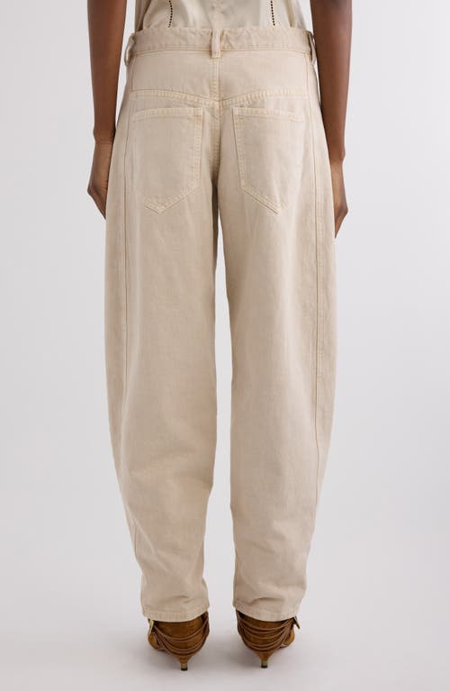 Isabel Marant Oriane Barrel Leg Jeans In White