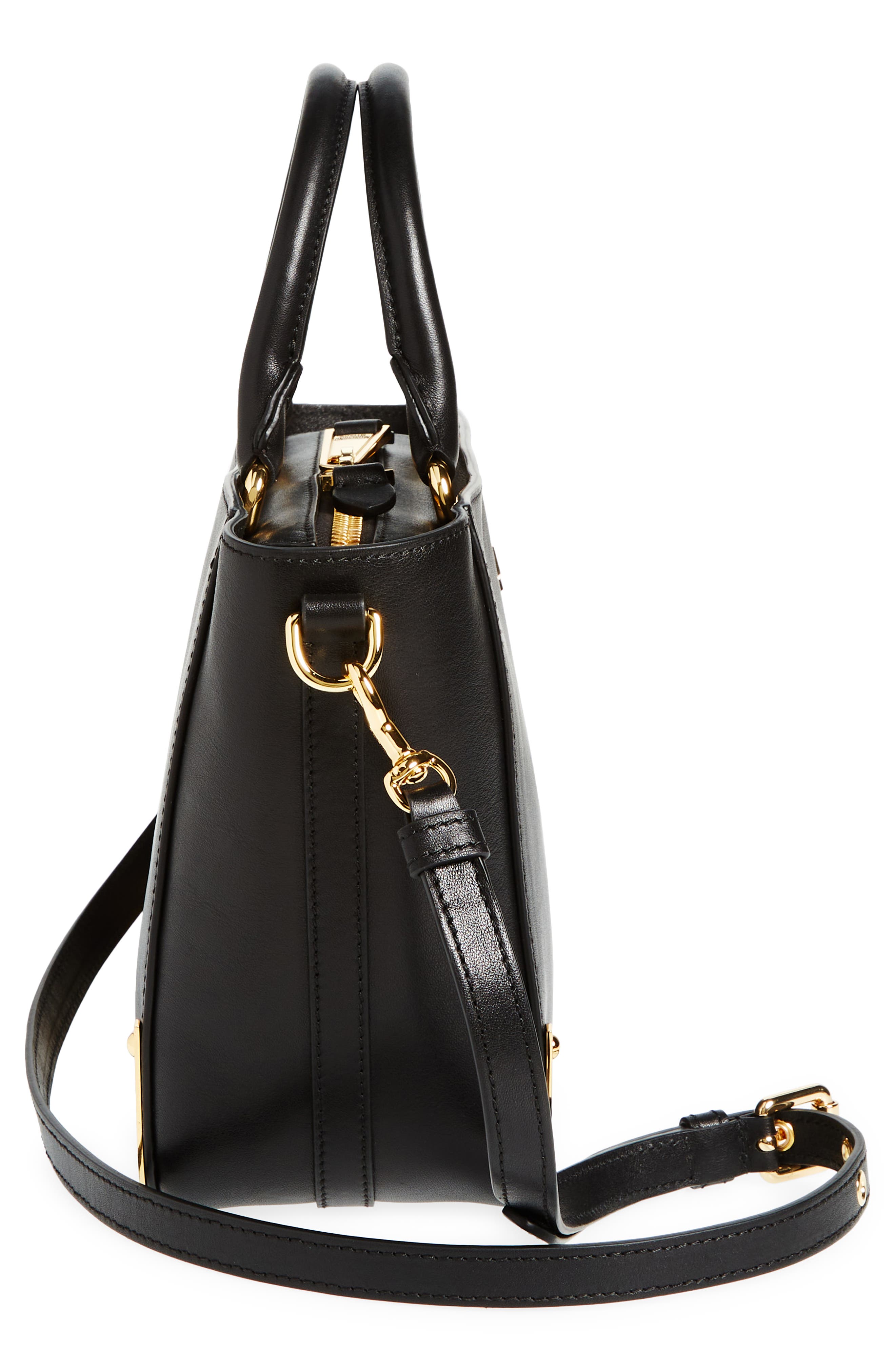 Moschino Metal Corner Tote, Alternate, color, 