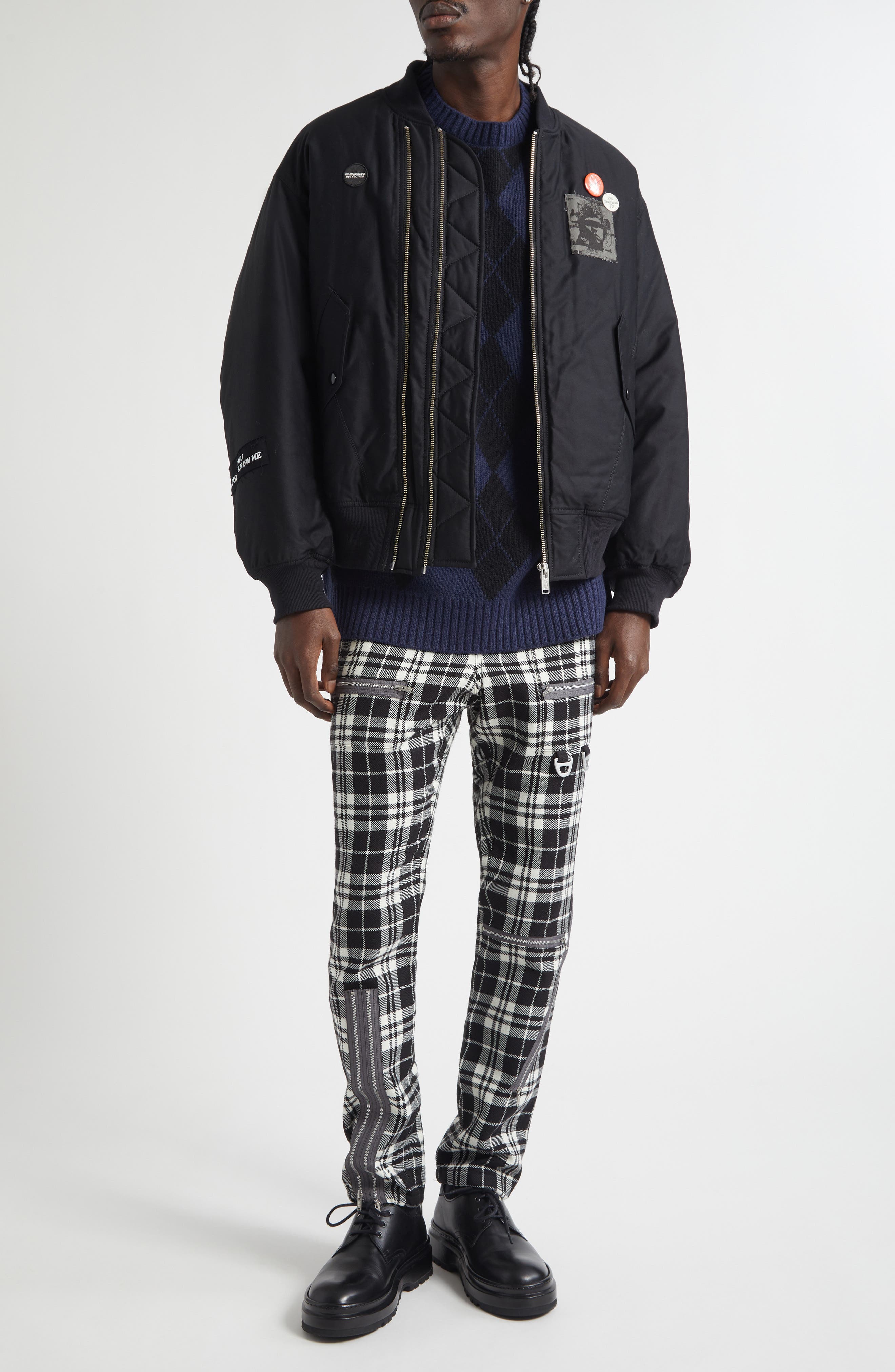 Plaid Cargo Pants - image 2