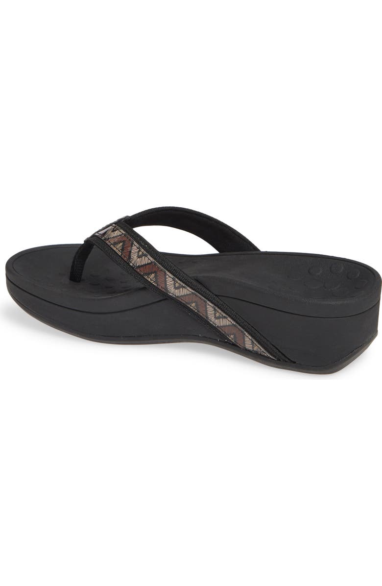 Vionic High Tide Wedge Flip Flop, Alternate, color,