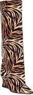 AZALEA WANG Knee High Animal Print Wedge Boot