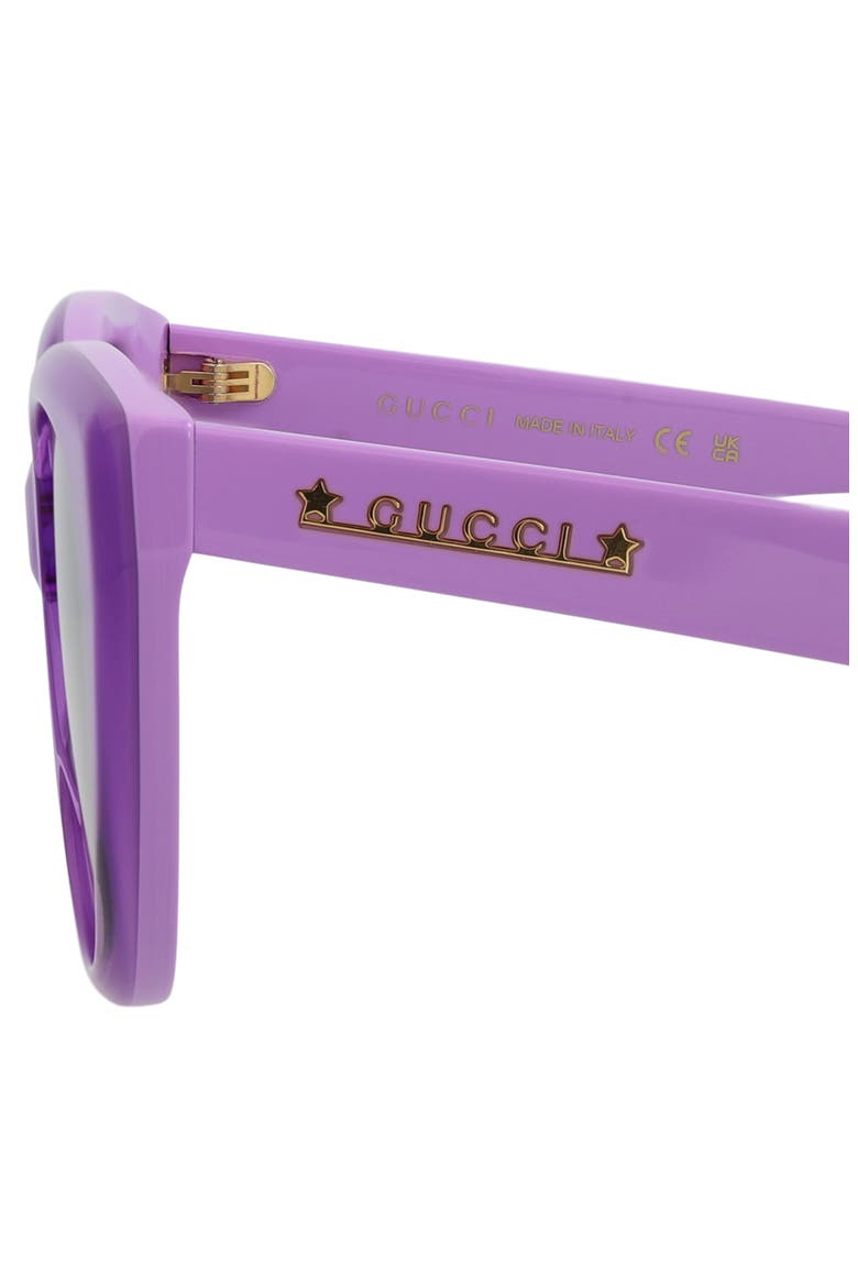 54mm Cat Eye Sunglasses, Alternate, color, VIOLET VIOLET GREY