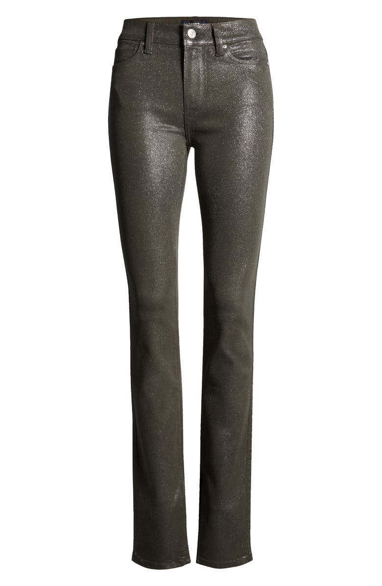 PAIGE Constance Glitter Coated Skinny Jeans, Main, color, 