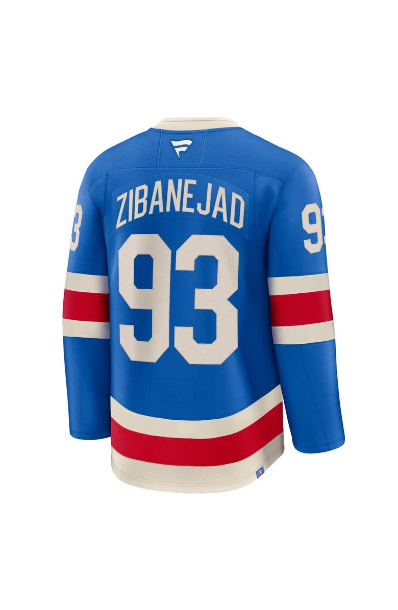 FANATICS Men's Fanatics Mika Zibanejad Blue New York Rangers Centennial Premium Jersey, Alternate, color, Blue