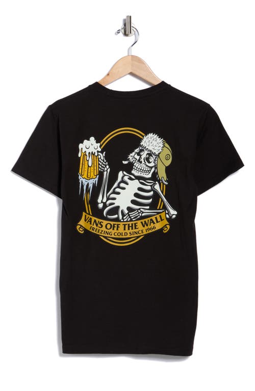 Vans Frosted Mug Cotton Graphic T-shirt In Black