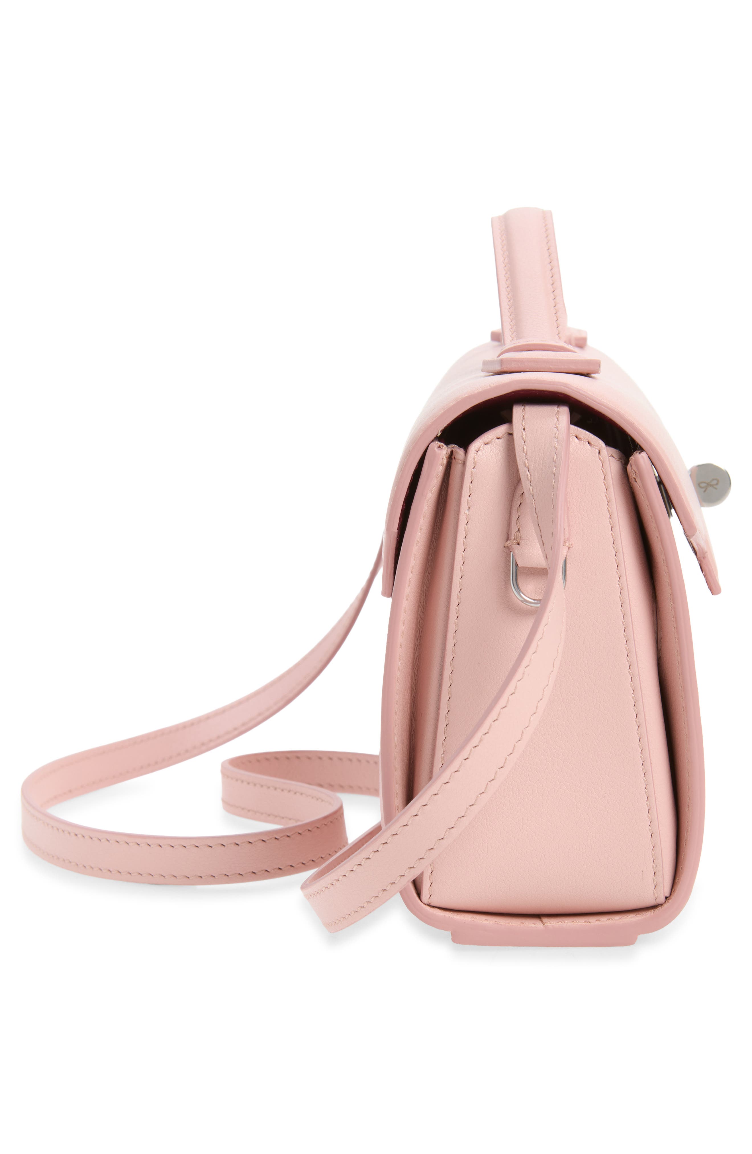Mortimer Leather Clutch, Alternate, color, SHELL PINK