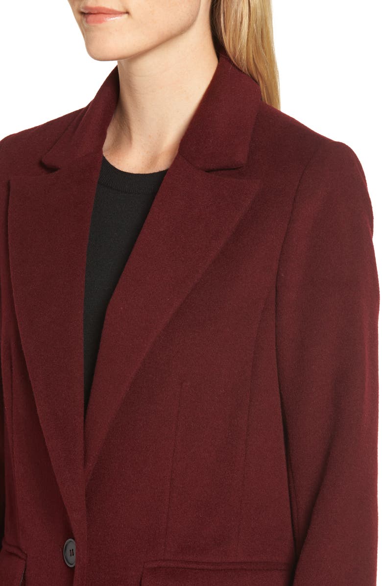 Avec Les Filles Wool Blend Menswear Coat, Alternate, color, 