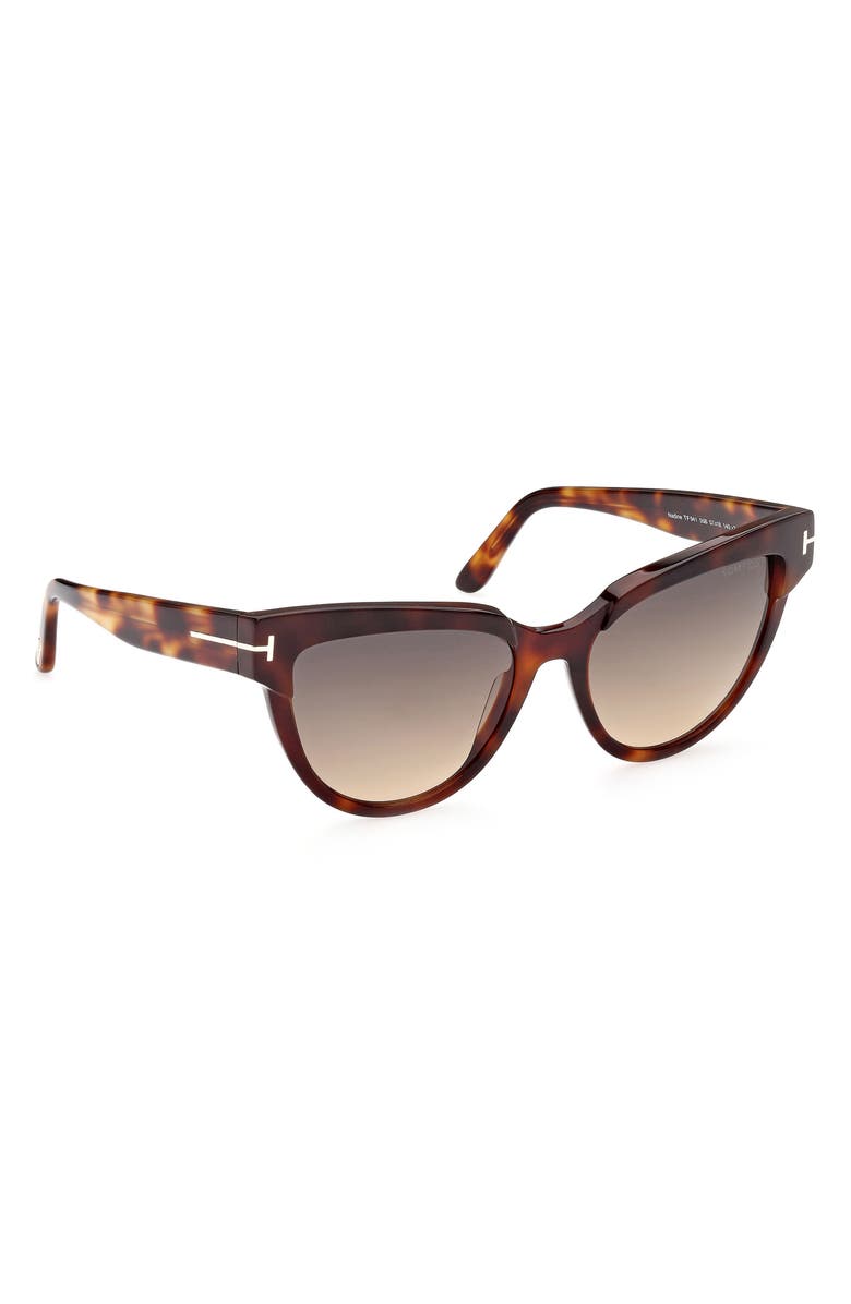 TOM FORD 57mm Cat Eye Sunglasses, Alternate, color, 