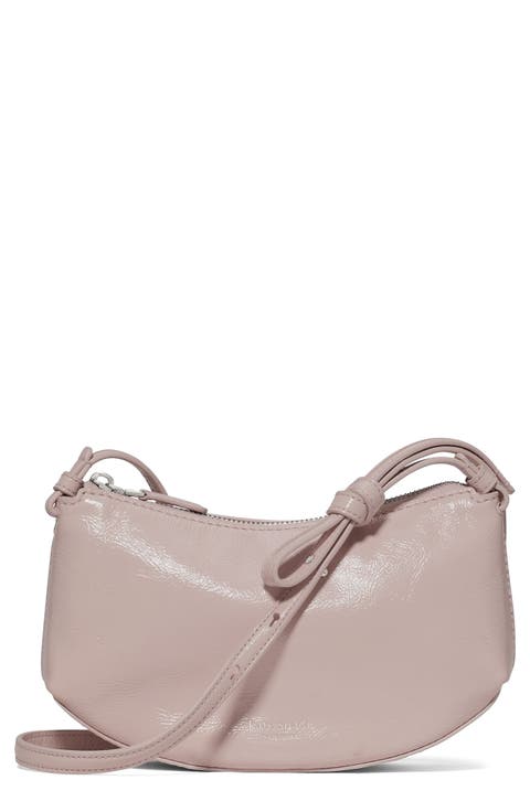 loop glazed leather crossbody bag