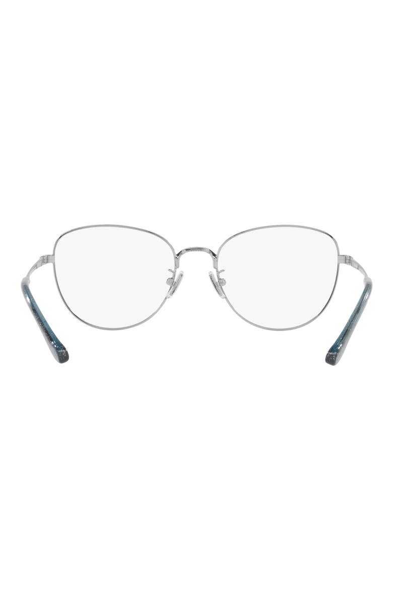 51mm Cat Eye Optical Glasses, Alternate, color, SHINY SILVER