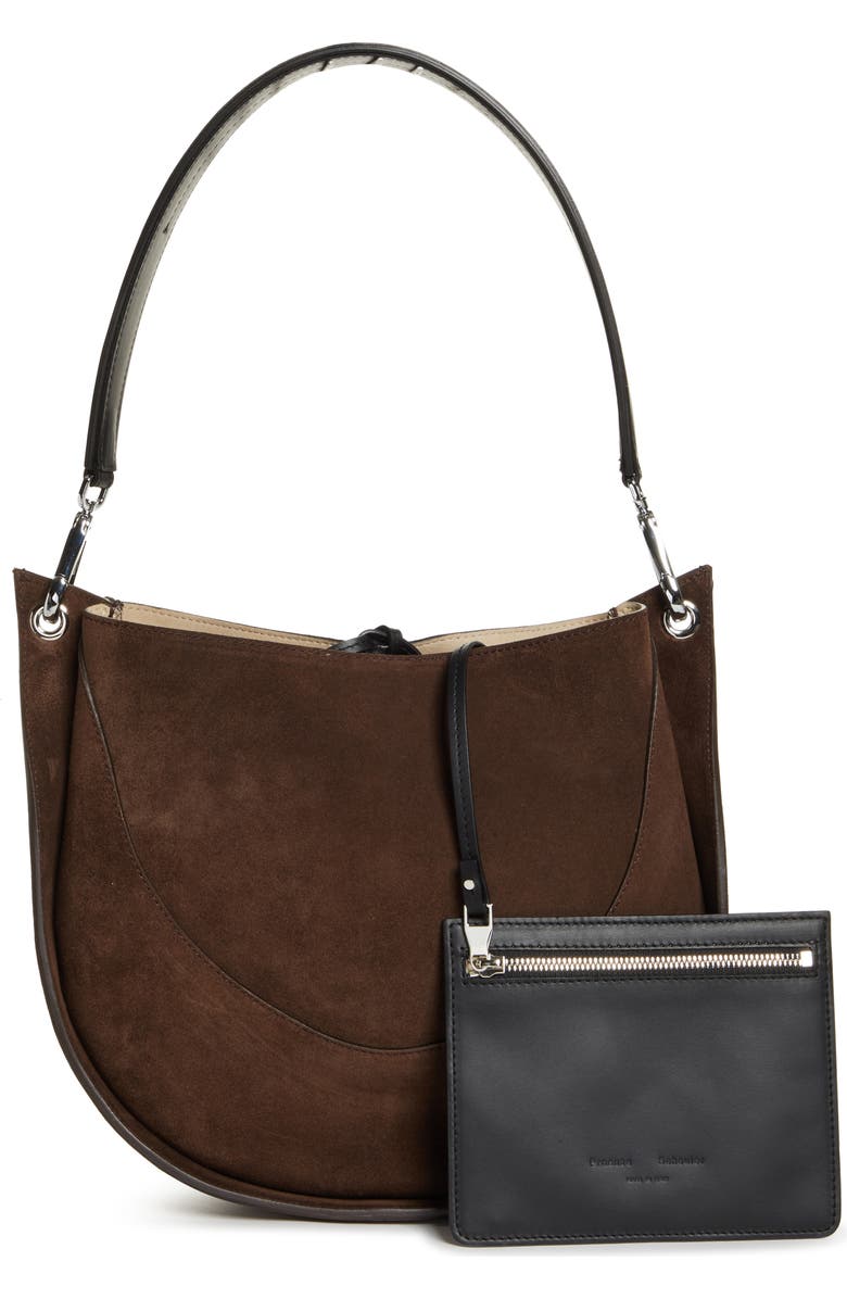 Proenza Schouler Arch Suede Shoulder Bag, Alternate, color,