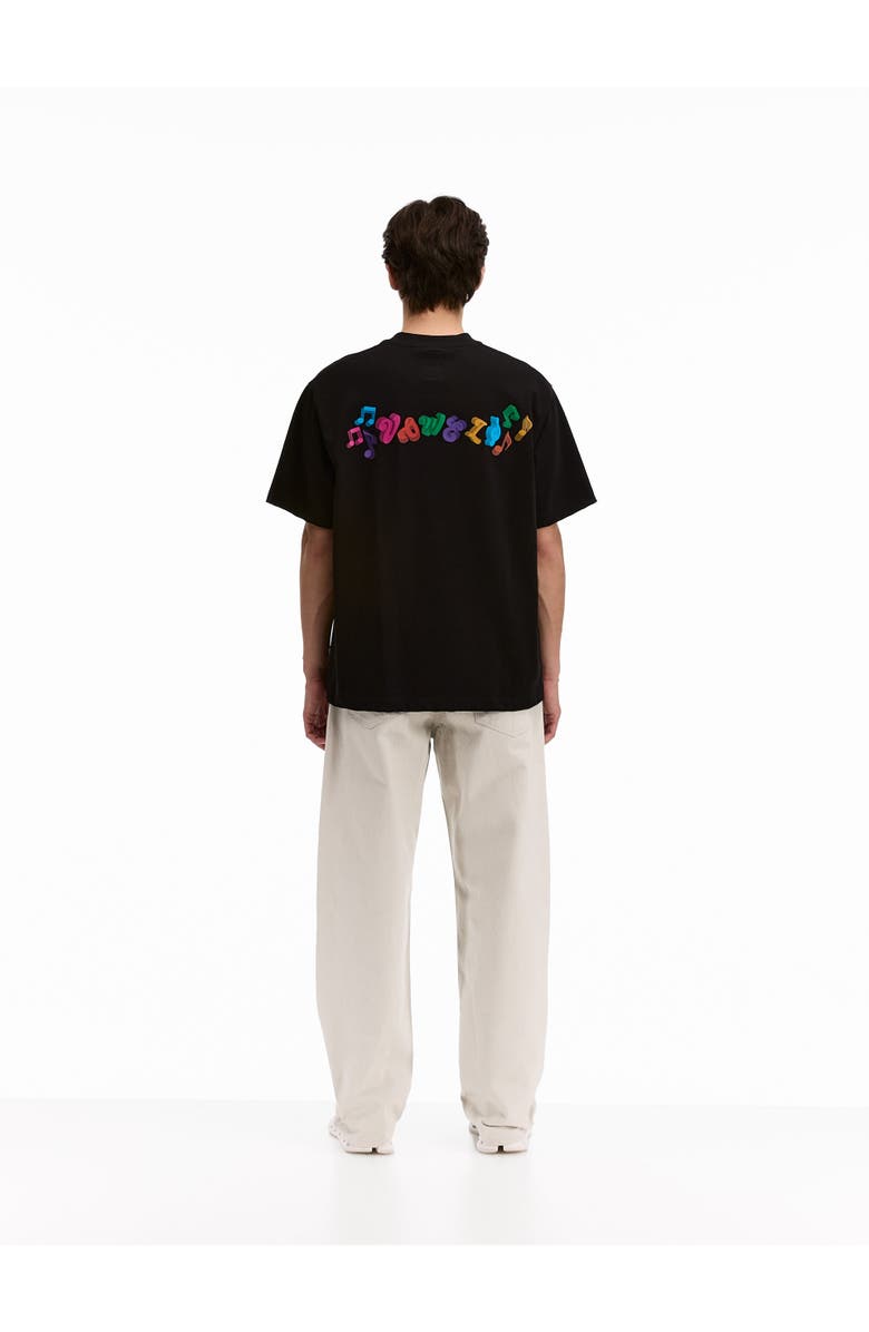 vowels 3D Tee, Alternate, color, Black