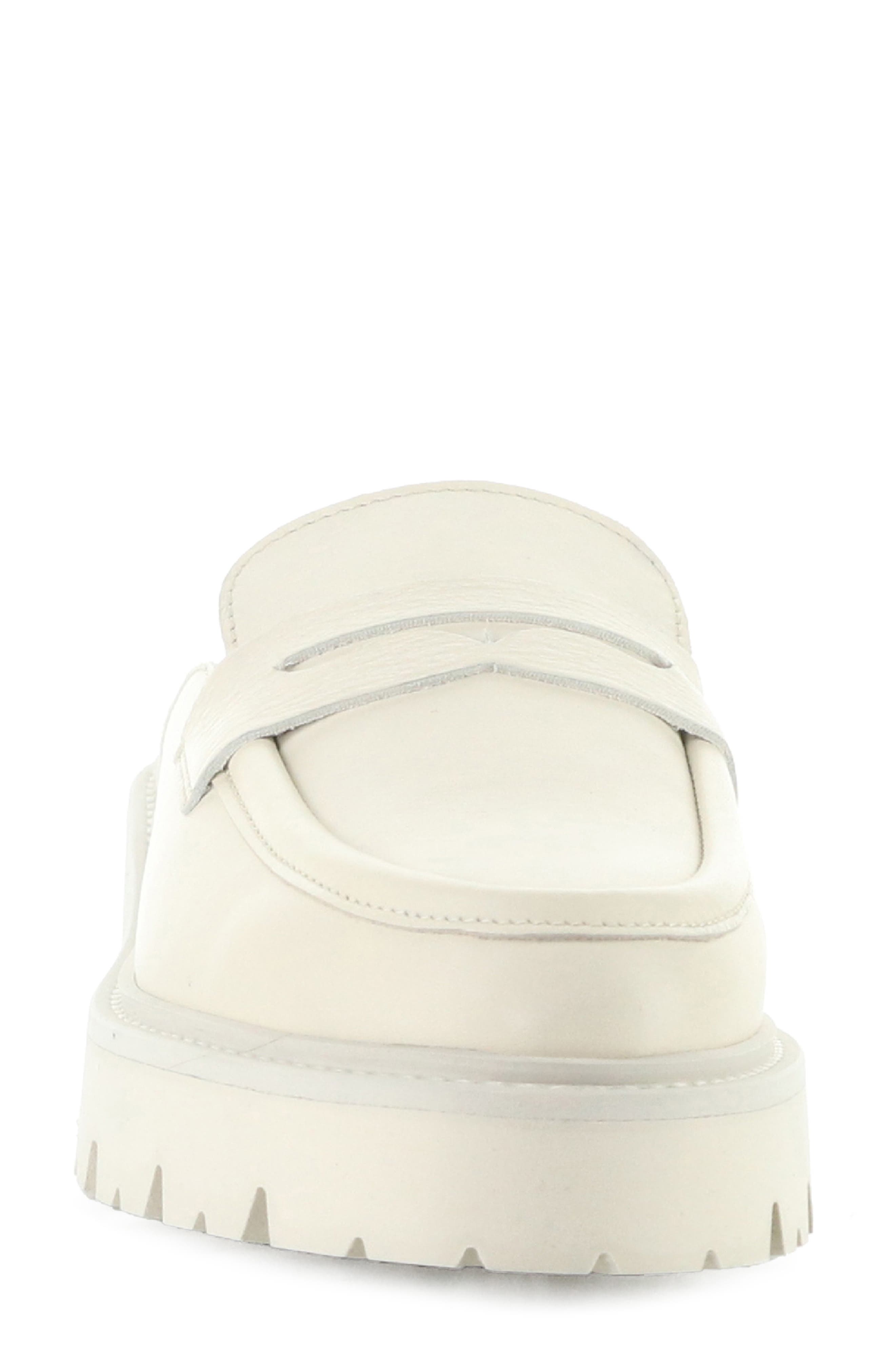 Brill Leather Loafer Mule, Alternate, color, CREAM
