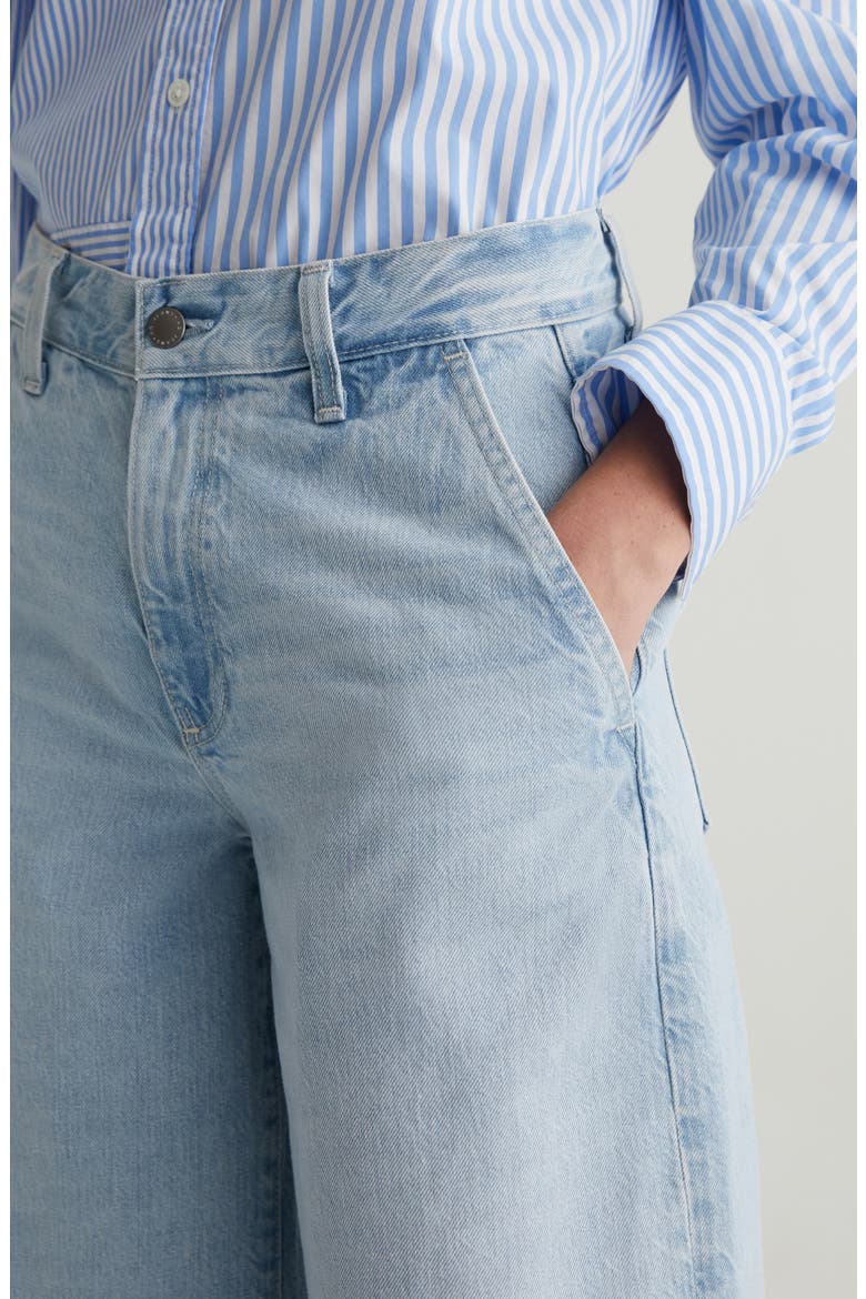 Stella Mid Rise Wide Leg Palazzo Jeans, Alternate, color, IDOL