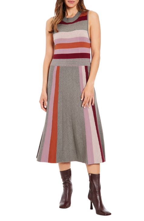 Stripe Midi Dress