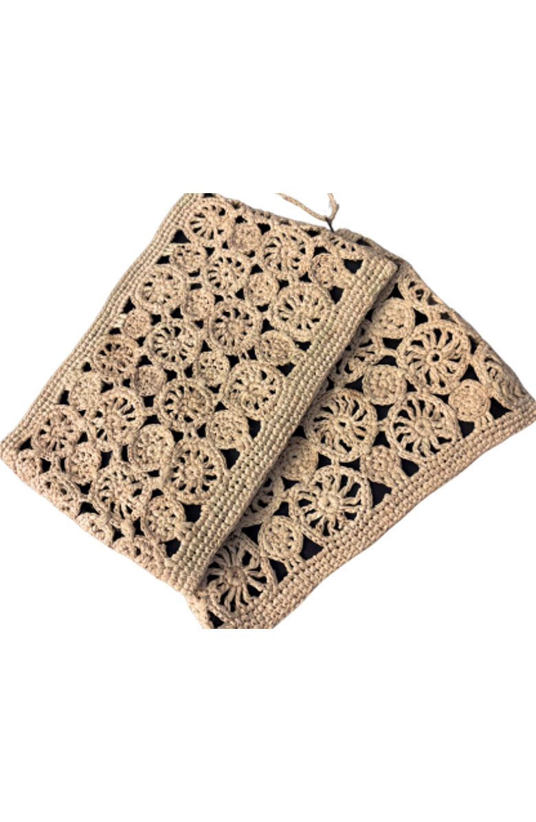 Zanatany Concepts Rond Pouch, Main, color, Beige