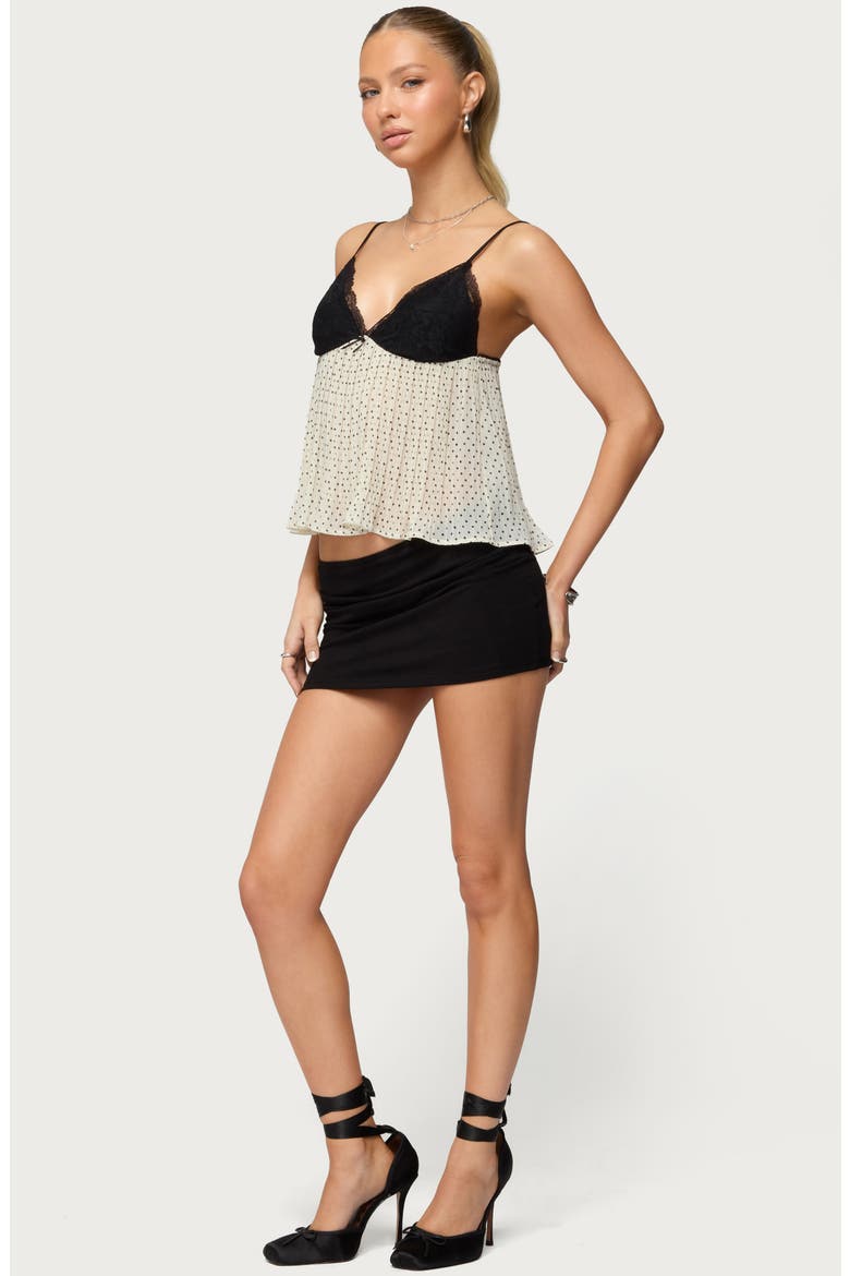 Aisha Low Rise Stretch Cotton Miniskirt, Alternate, color, BLACK