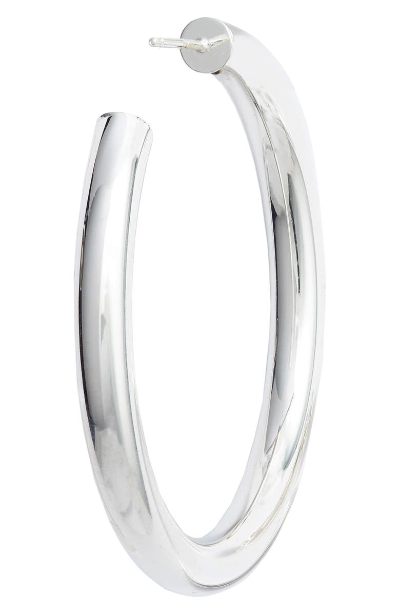 Jennifer Zeuner Lou Medium Hoop Earrings, Alternate, color, Silver
