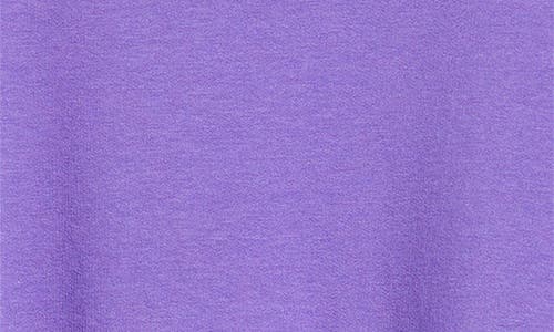 Eileen Fisher Crewneck Terry Tunic In Purple