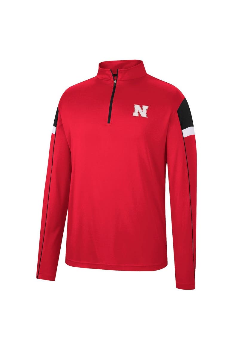 Men's Colosseum Scarlet Nebraska Huskers Golf Match Quarter-Zip Windshirt, Alternate, color, Scarlet
