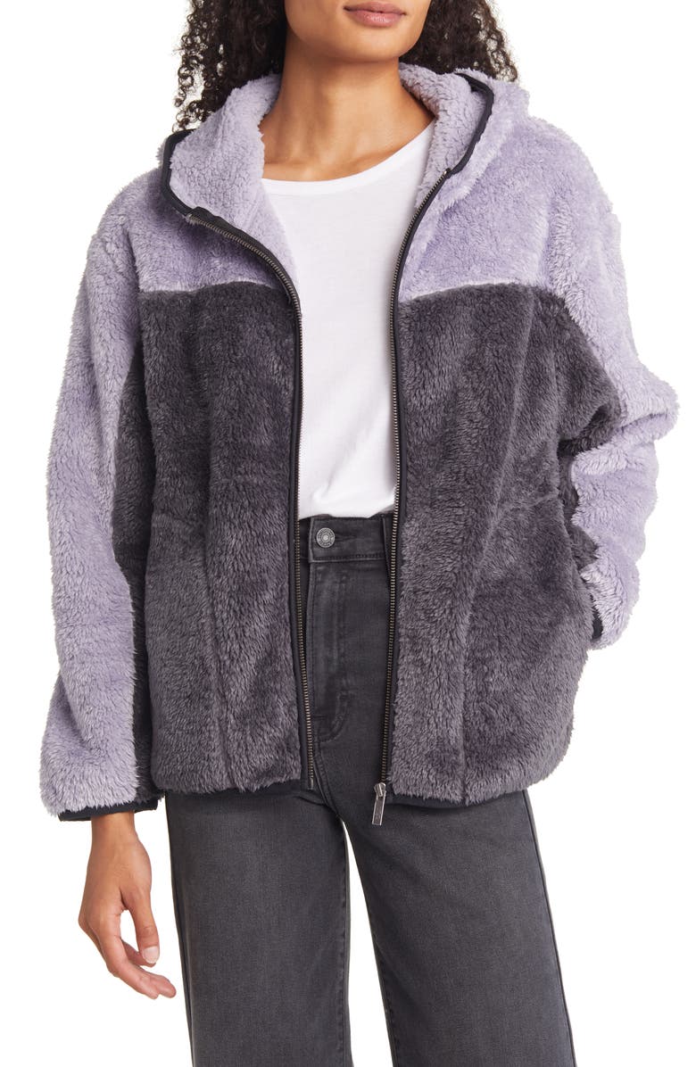 UGG<sup>®</sup> Sheila High Pile Fleece Hooded Jacket, Main, color,