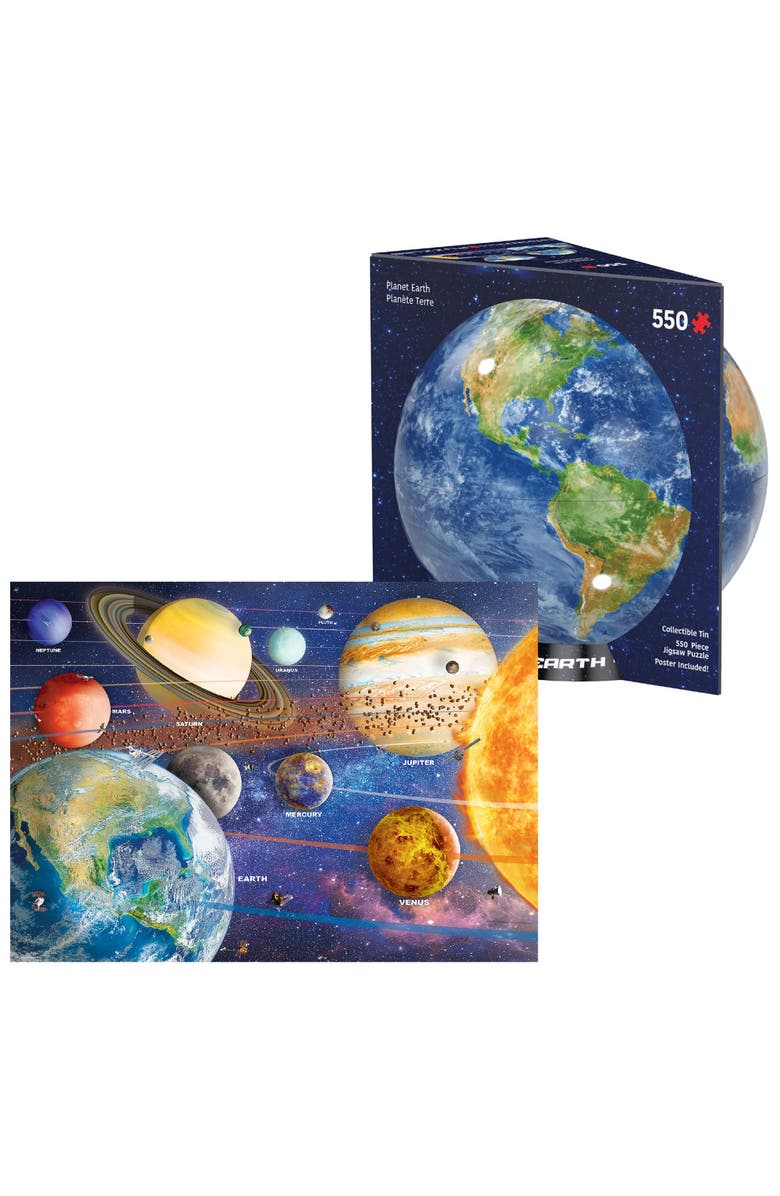 Eurographics Puzzle Tin Planet Earth 550 Piece, Alternate, color, Multicolored