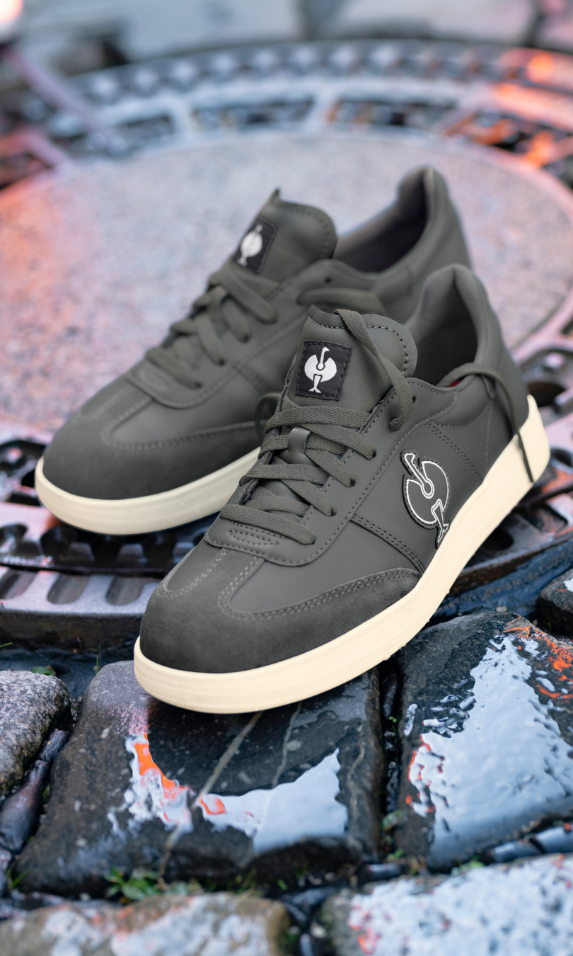 Strauss Brooklyn Steel Toe Work Shoe, Alternate, color, Carbon Grey