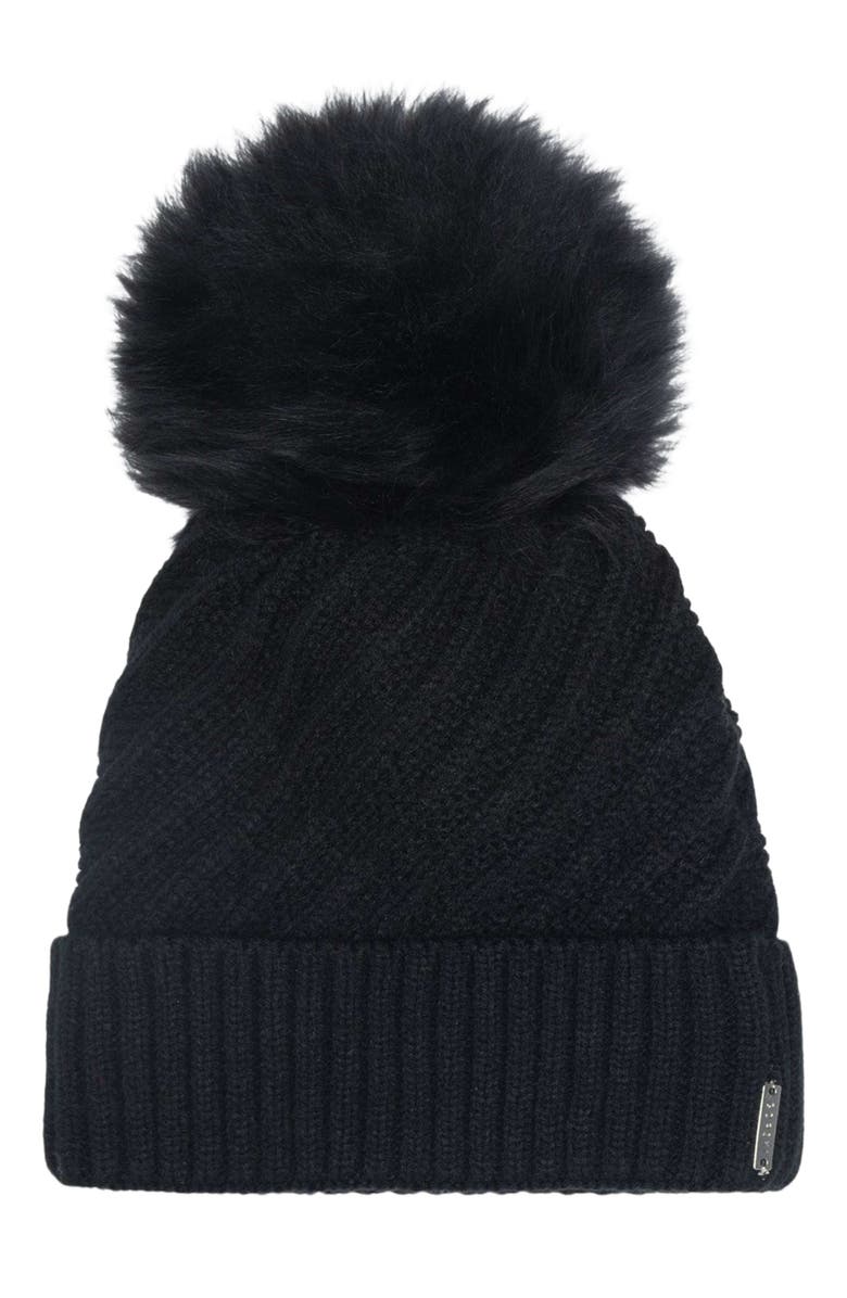 GORSKI Knit Hat With Select Pom, Main, color, 