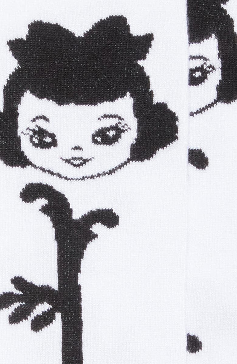 Chopova Lowena Rosebud Knee High Socks, Alternate, color, 