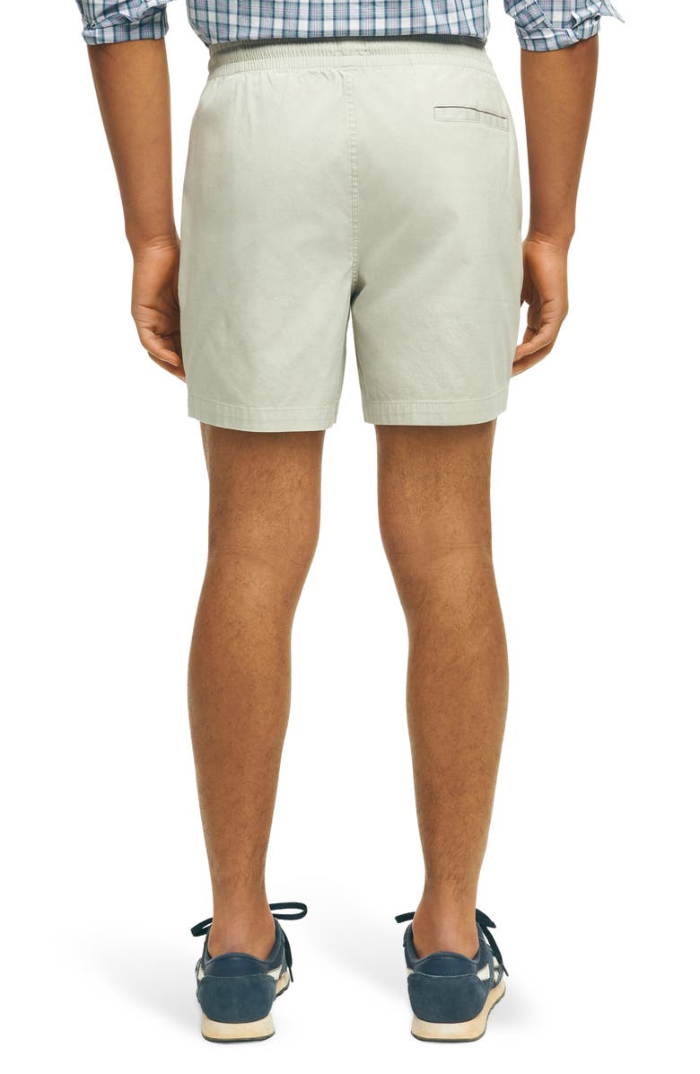 Brooks Brothers Drawstring Stretch Cotton Shorts, Alternate, color, Harbor Mist
