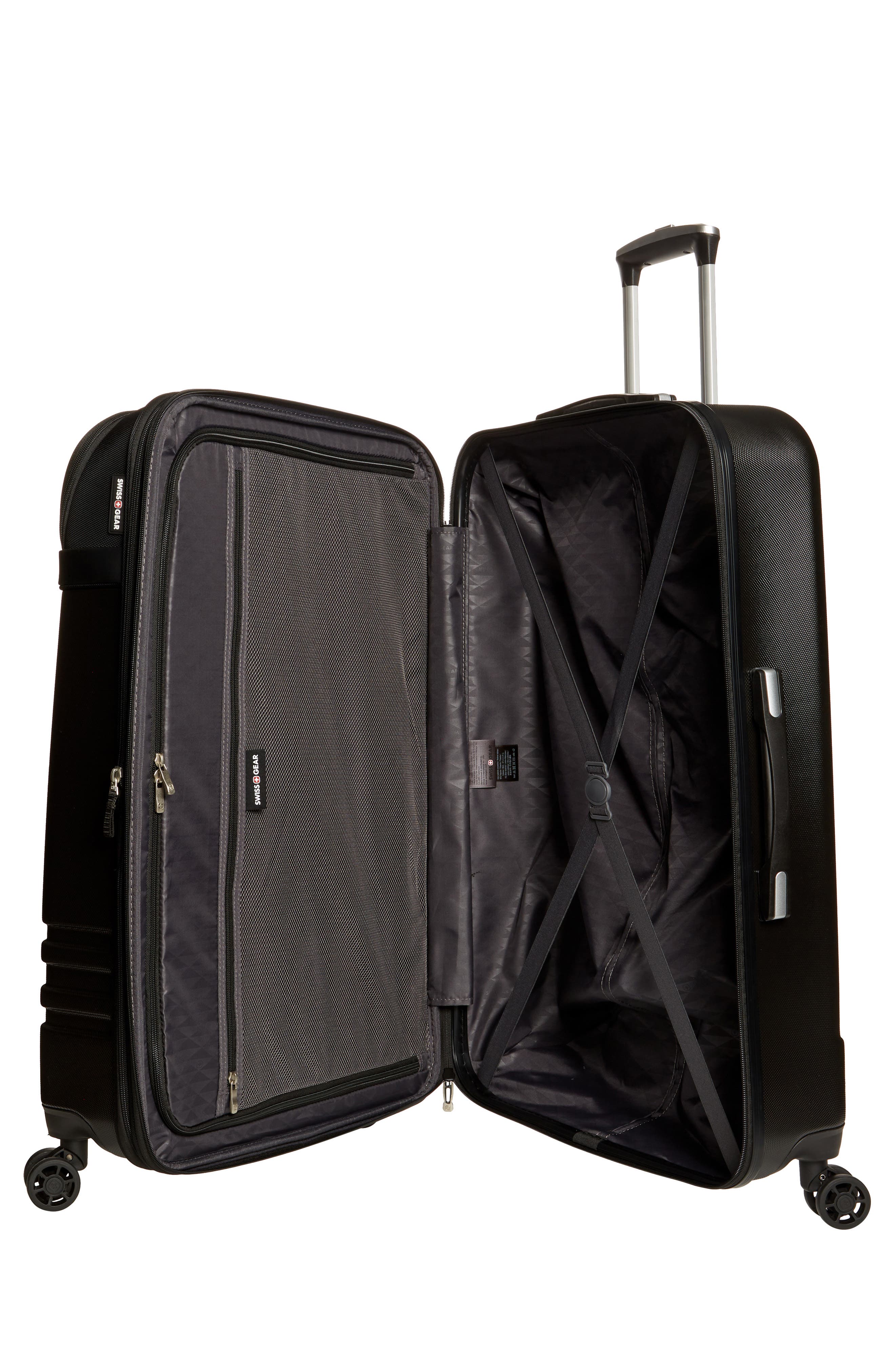 SWISSGEAR Hybrid 29-Inch Spinner Suitcase, Alternate, color, Black