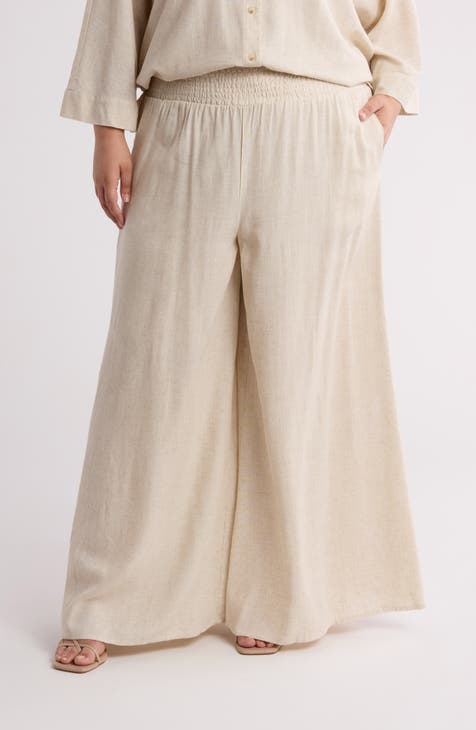 Naomi Wide Leg Pants (Plus)