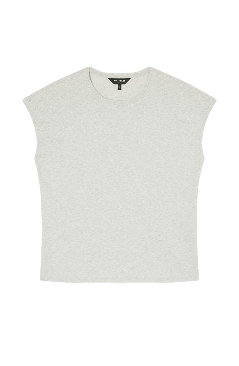 Whistles Cap Sleeve Relaxed Fit T-Shirt, Alternate, color, 