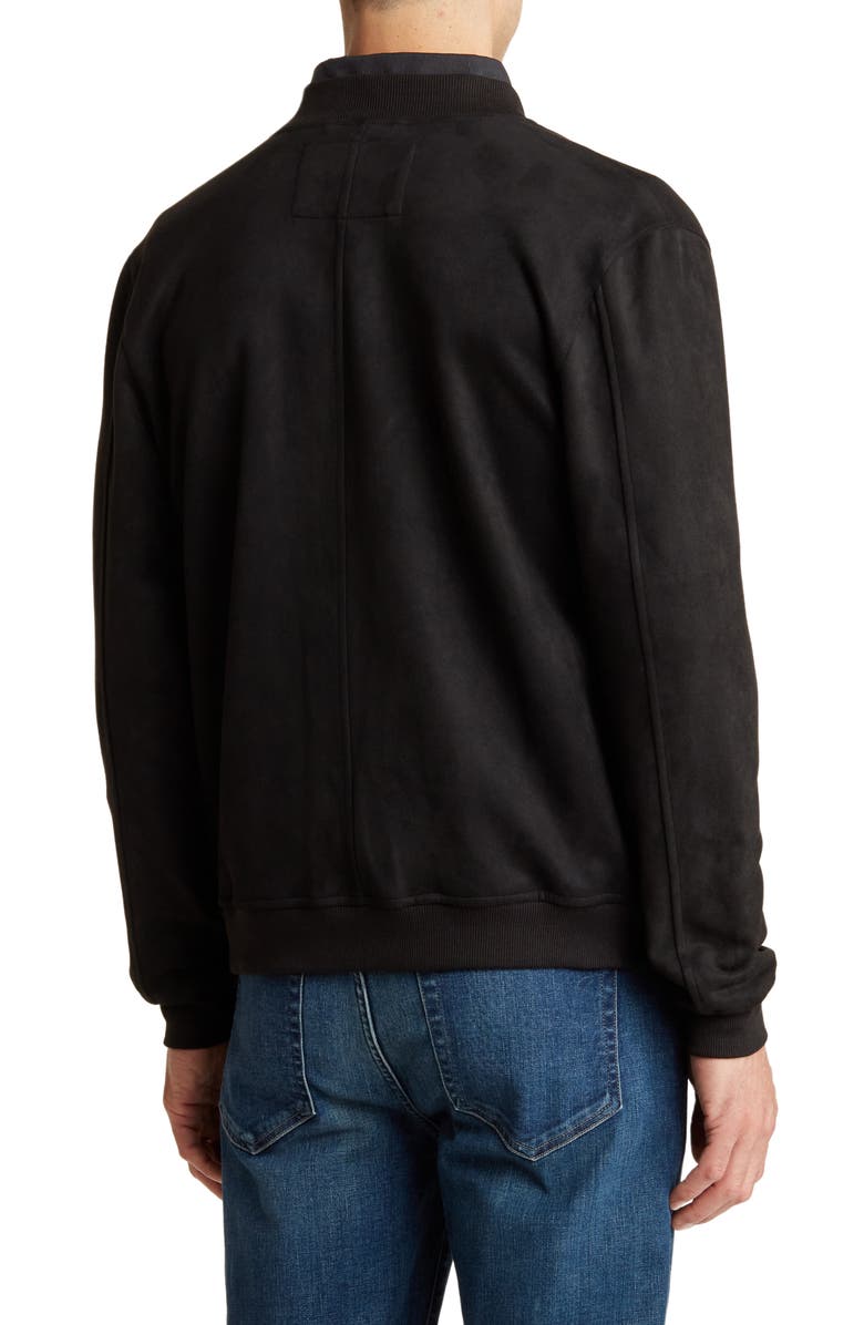 Ben Sherman Faux Suede Bomber Jacket, Alternate, color, 