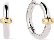 Ana Luisa Cyrus Two-Tone Hoop Earrings