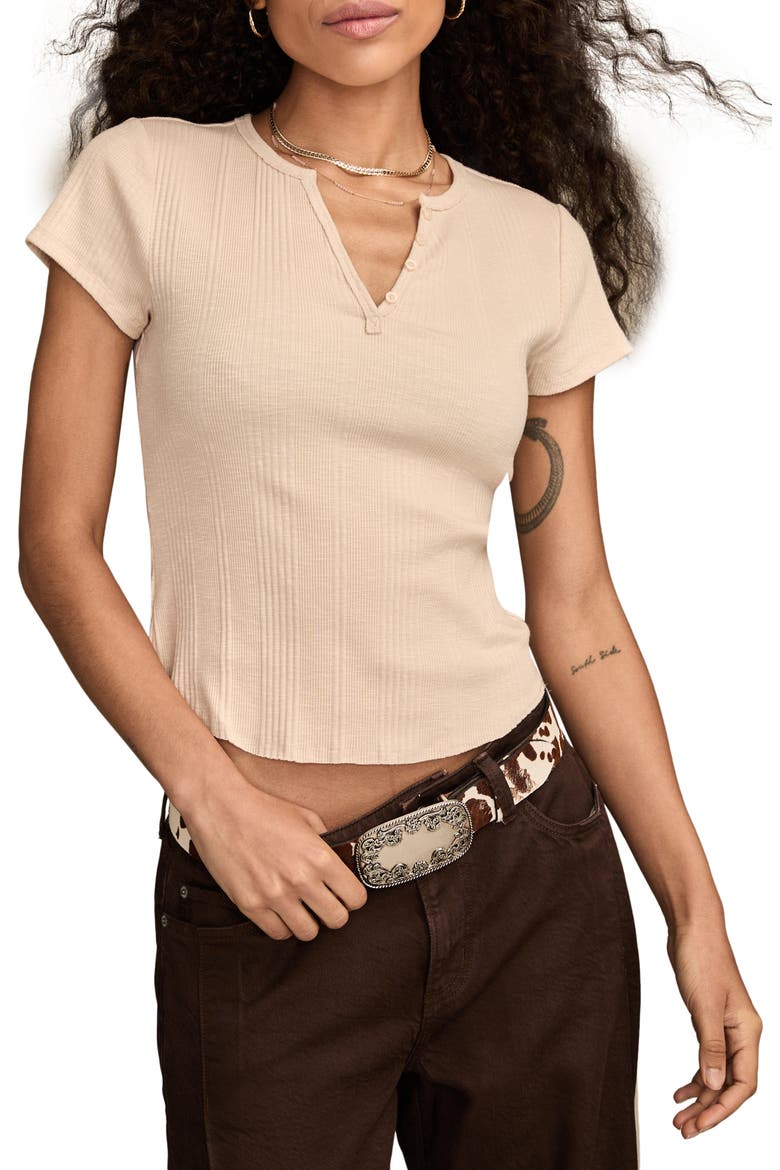 Rib Cotton Henley, Main, color, SHEER BLISS