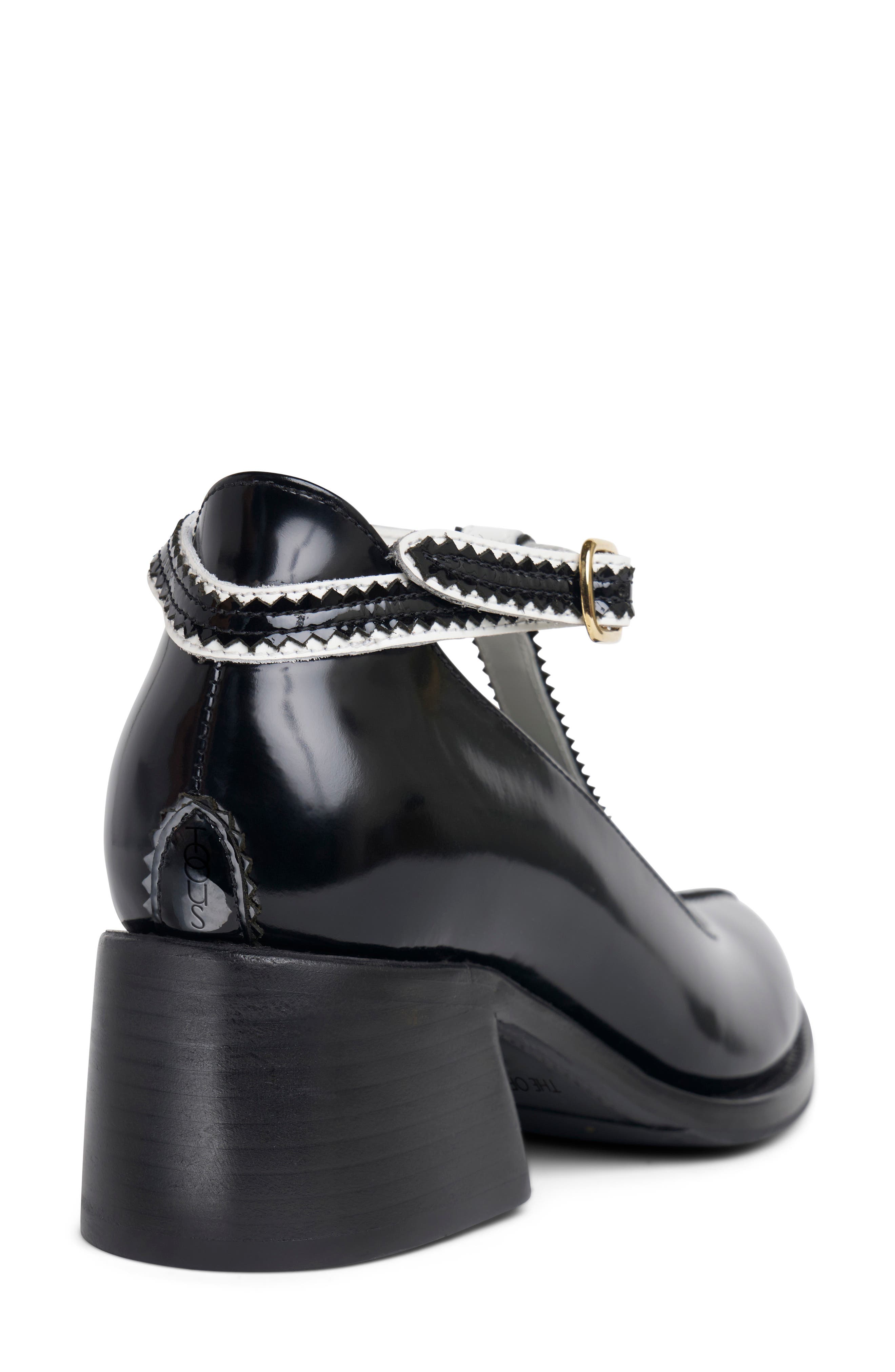 THE OFFICE OF US Miss Beverly T-Strap Pump, Alternate, color, Black/ White